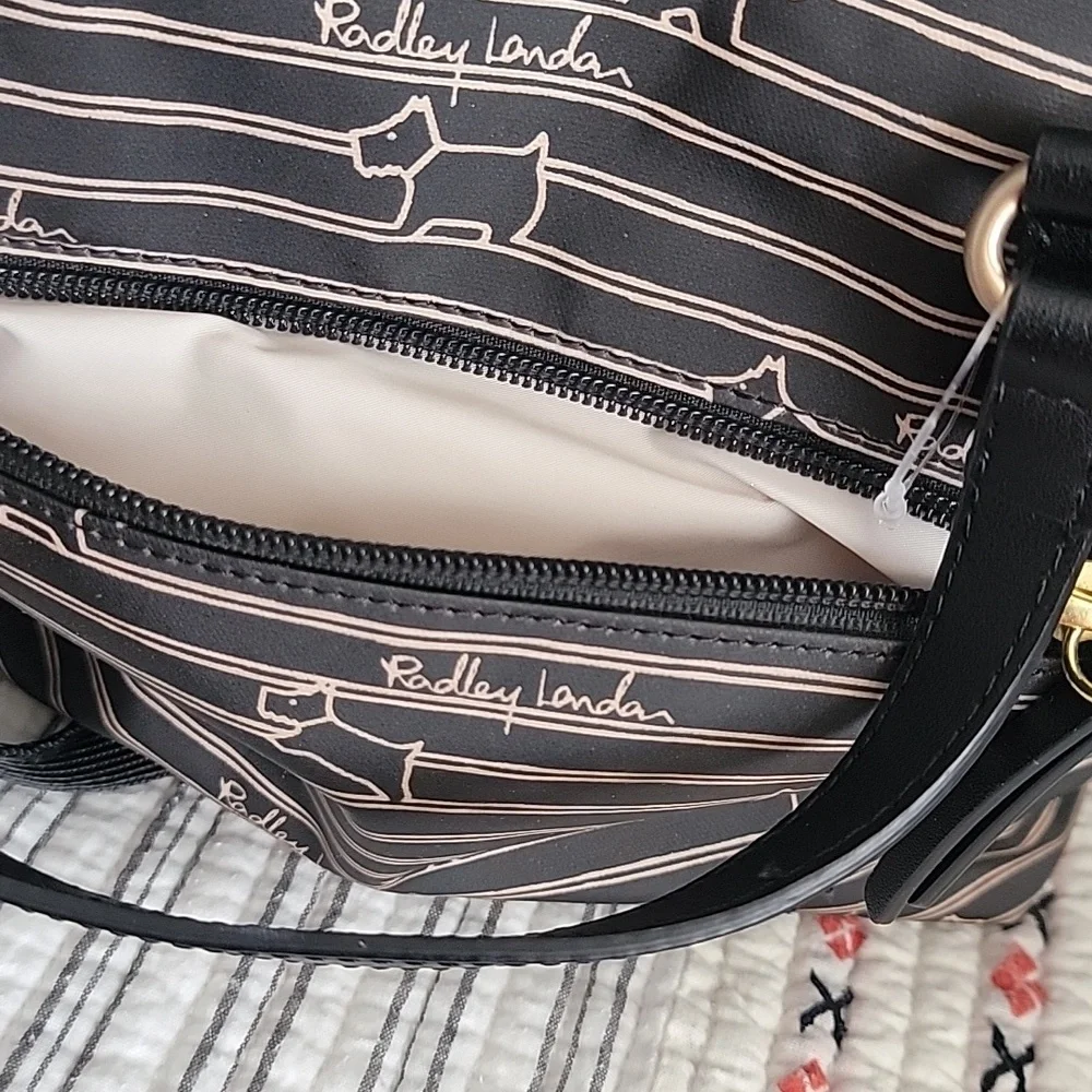 RADLEY LONDON Black DOG oilskin Women's Bag Purse